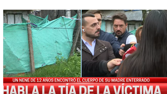 Habló la tía del chico que encontró a su madre enterrada en Solano: El nene está en shock