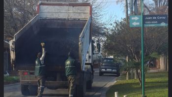 Luis Guillón: continúan los trabajos de bacheo