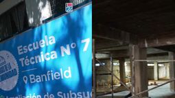 banfield: realizan obras para ampliar la escuela tecnica 7