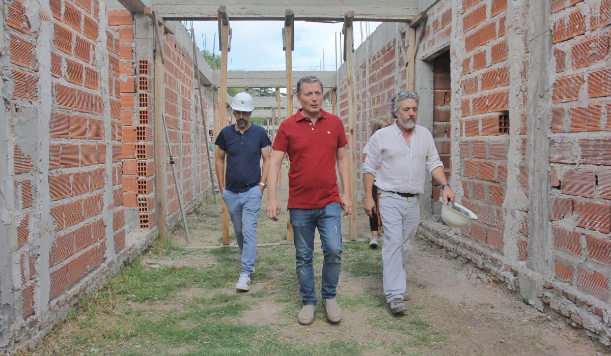 Esteban Echeverría: avanza la obra del nuevo edificio de la Escuela Secundaria N°26