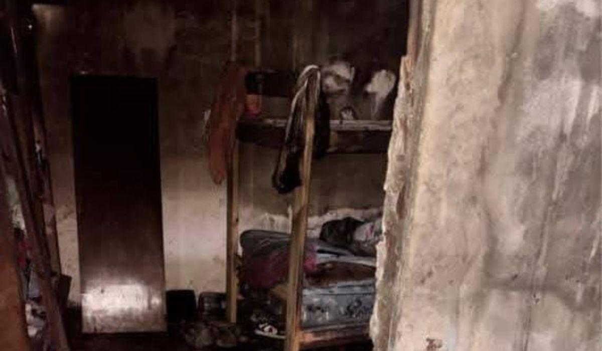 De esta manera quedó la casa tras el incendio.