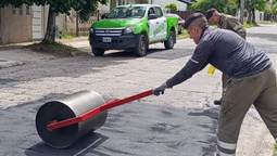 nuevas obras de bacheo en monte grande