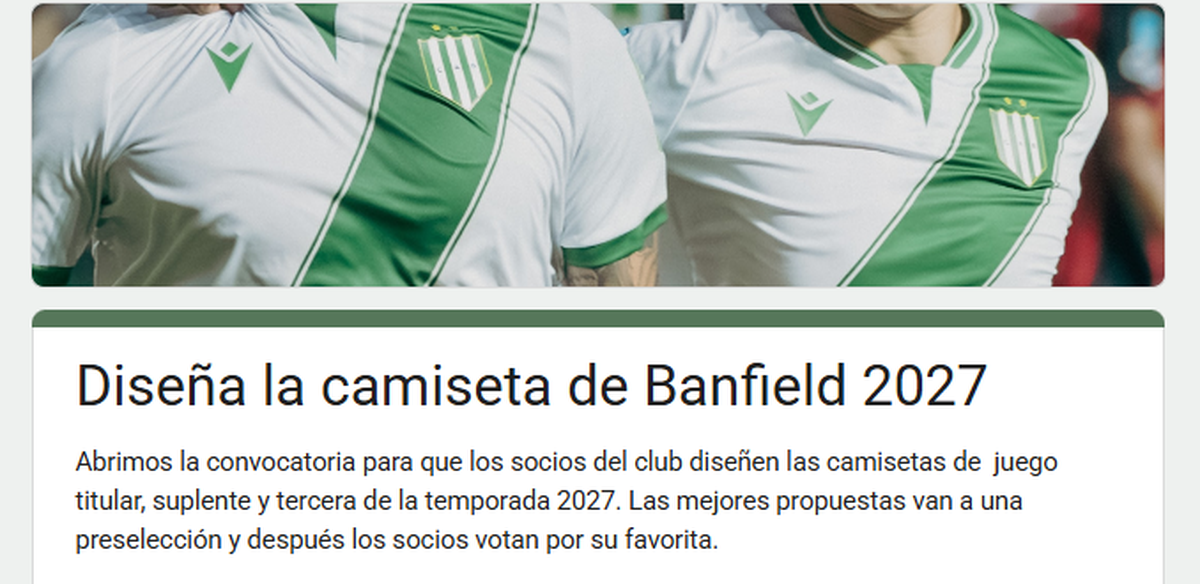 Mensaje del club para los socios que deseen participar.