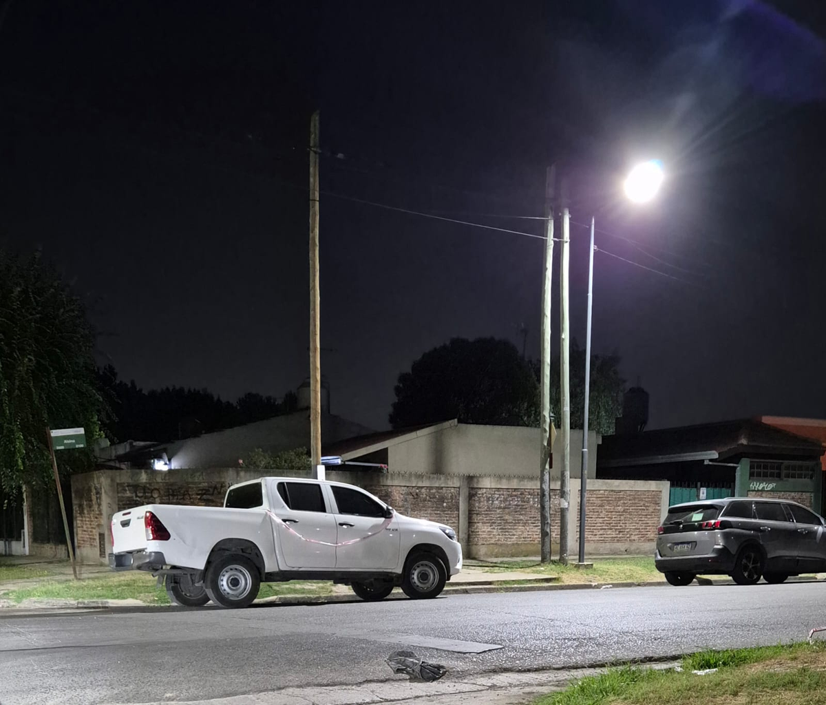 La calle estuvo cortada.