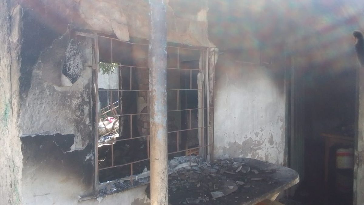 El incendio de la casa en Lomas de Zamora
