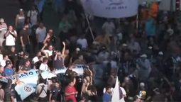 complicaciones en la vuelta a zona sur por la marcha de los jubilados: se adelanto el regreso