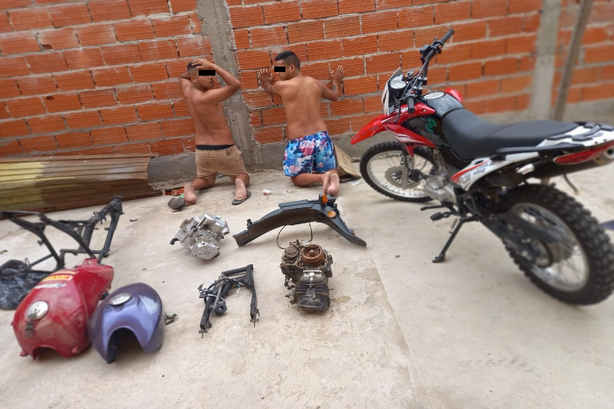 El Jagüel: dos detenidos por robar motos y vender sus partes como repuestos