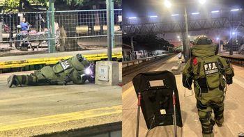 Así fue el operativo antiexplosivos tras la amenaza de bomba en la estación de Claypole