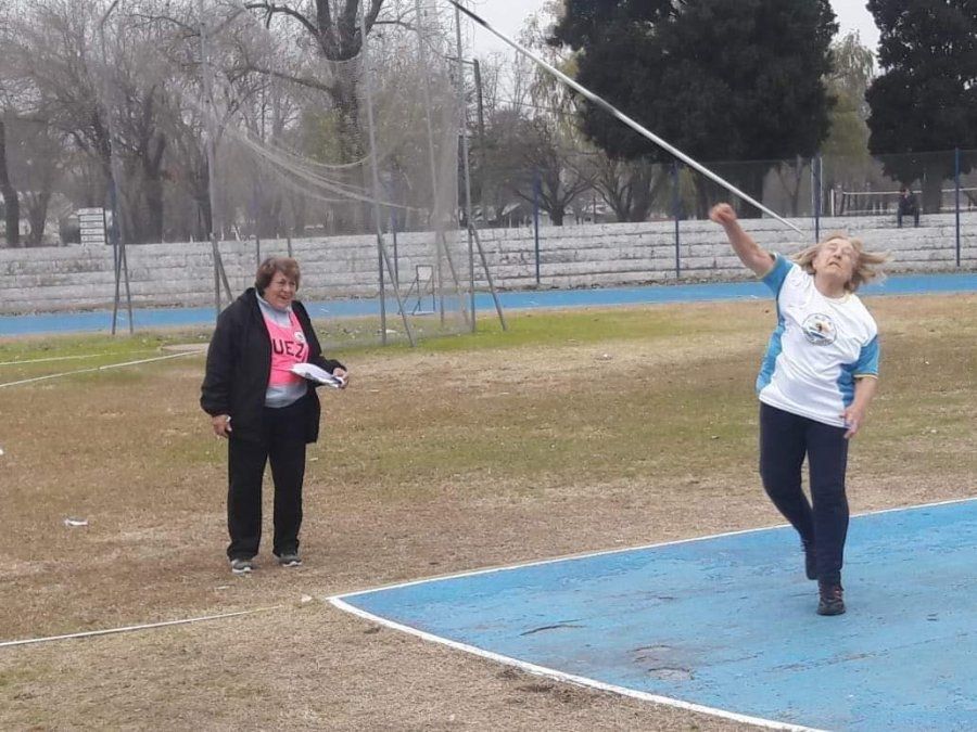 Magdalena García en el Parque Eva Perón de Lomas de Zamora.