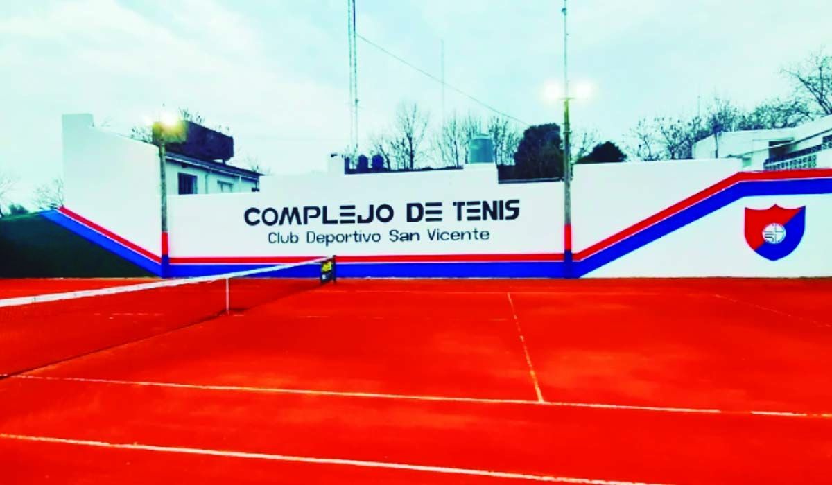 El Deportivo San Vicente ingresó a la AAT y se realizará el primer Abierto de tenis en la ciudad 