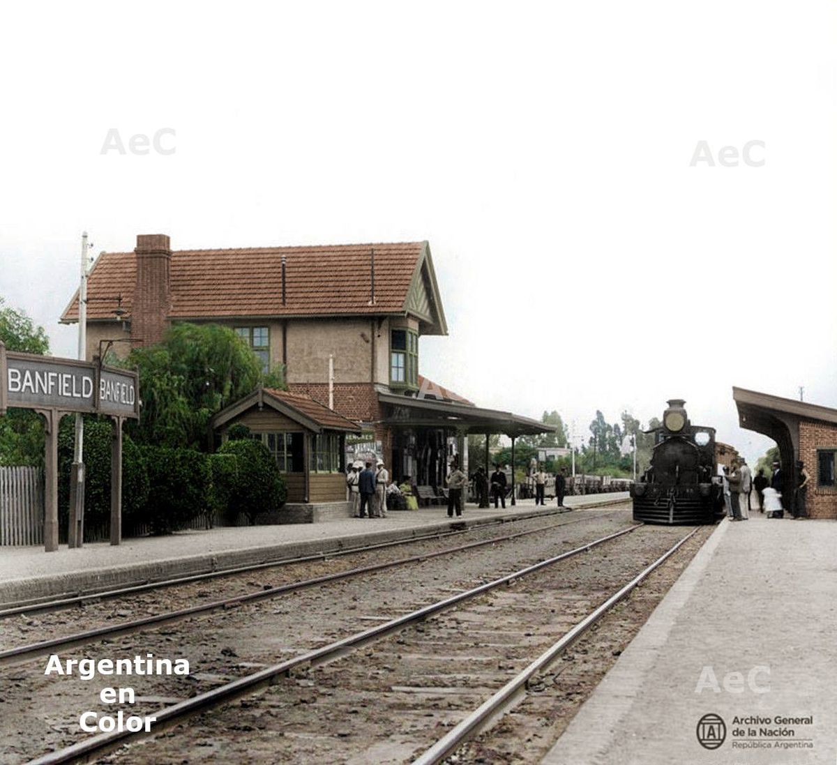 Sorprendentes fotos a color de Lomas de Zamora, Banfield y Temperley de principios del siglo XX