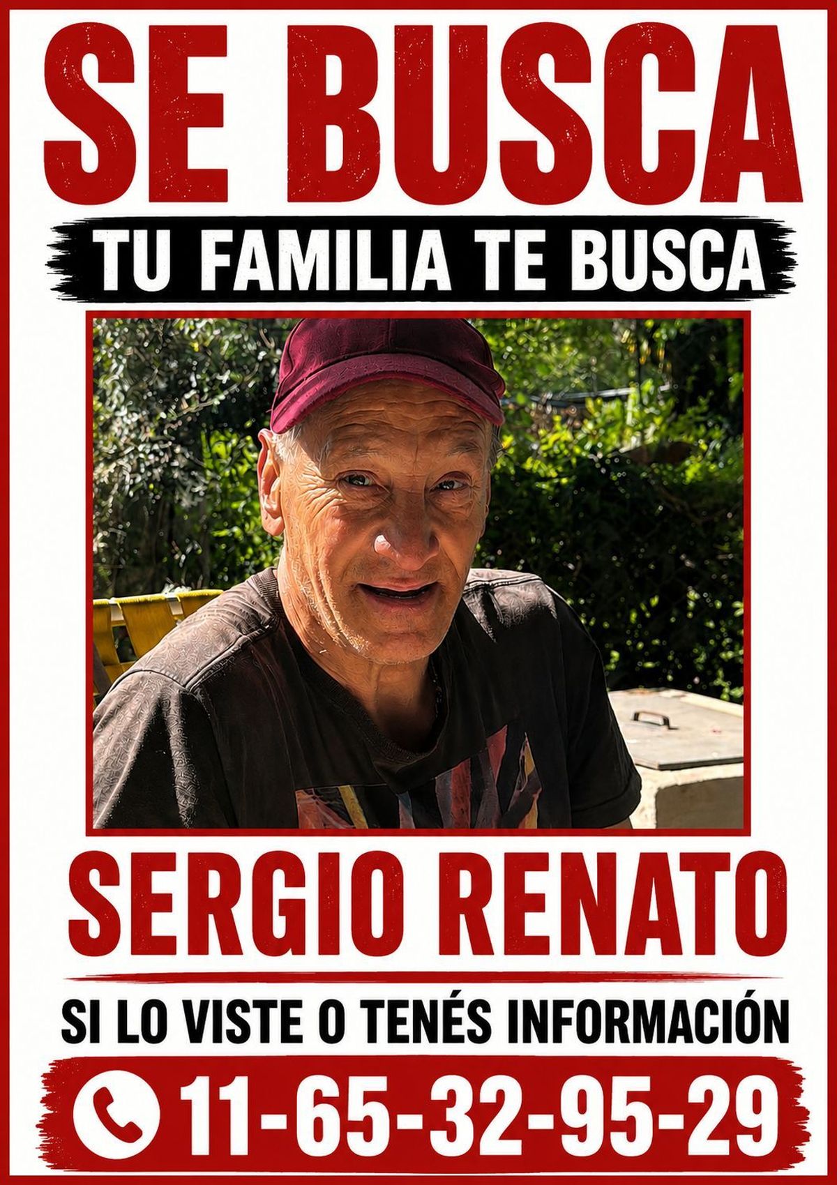 La búsqueda del vecino de Ezeiza por su familia. La búsqueda del vecino de Ezeiza por su familia.