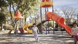 lomas: inauguraron la plaza de los italianos