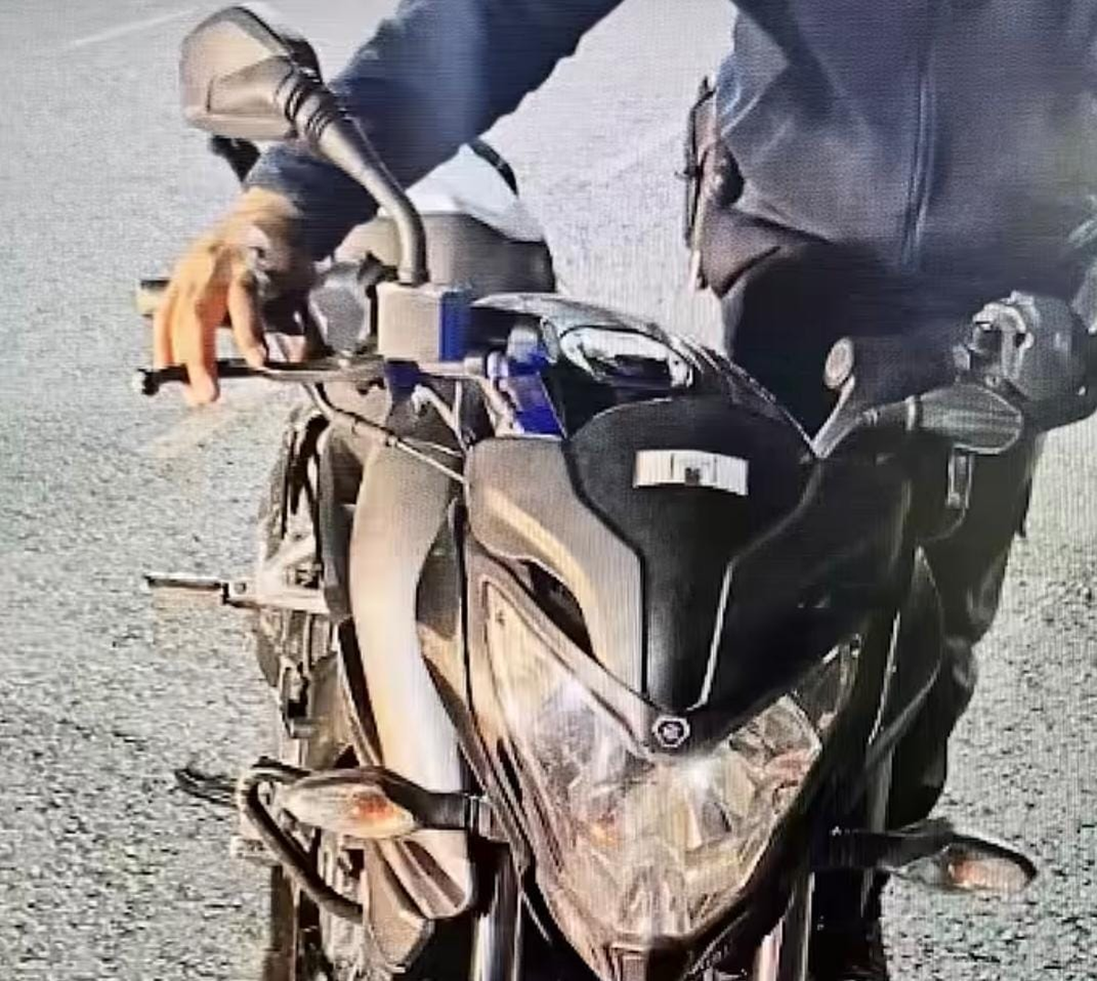 La moto secuestrada.