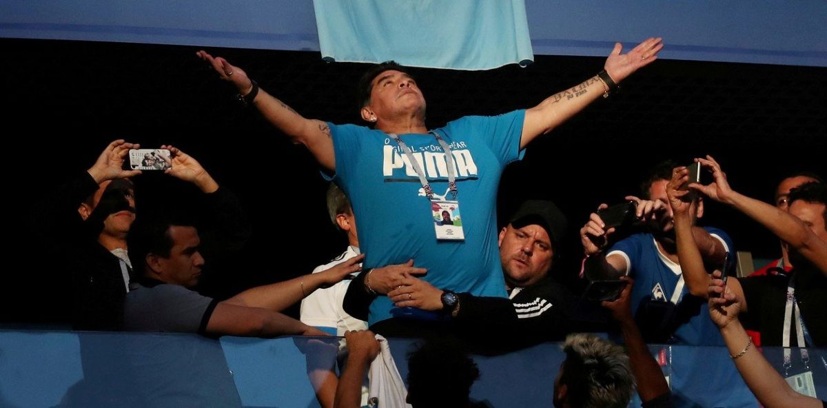 Hoy se cumple un a&ntilde;o de la muerte de Maradona.