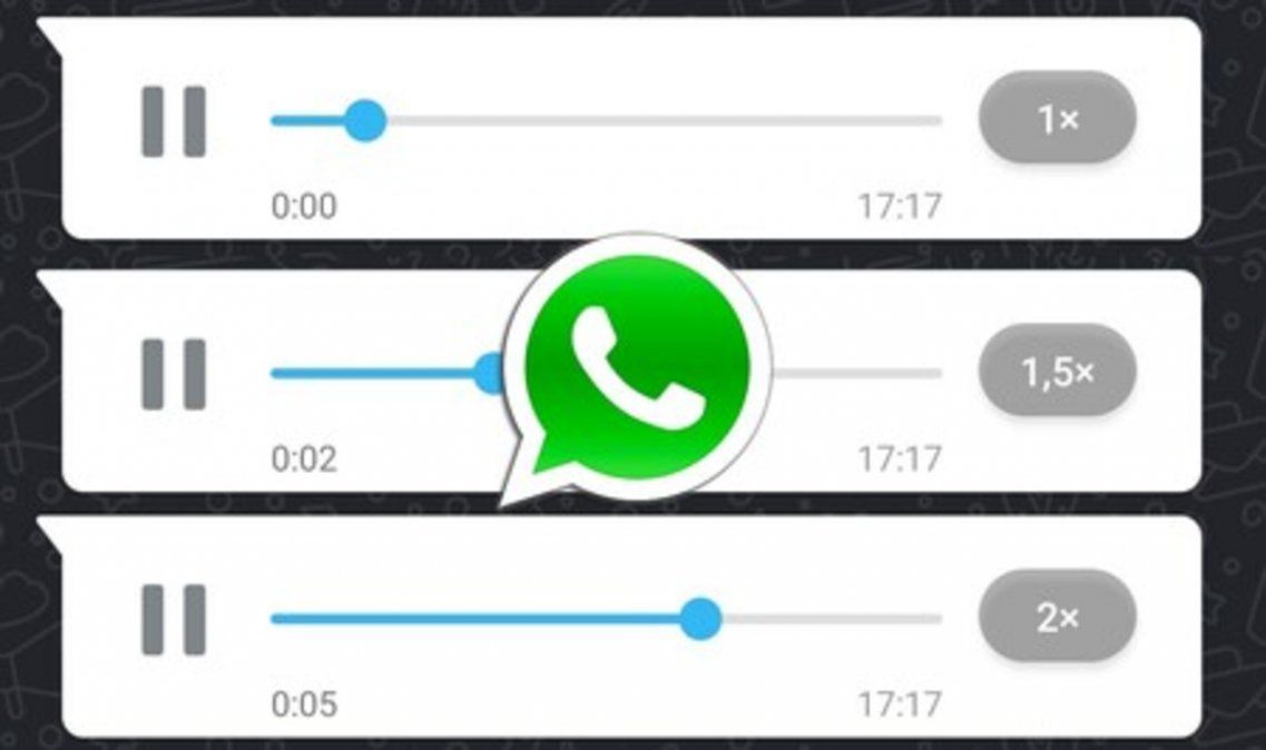 Cómo es la nueva función de WhatsApp que permite reproducir audios a mayor velocidad