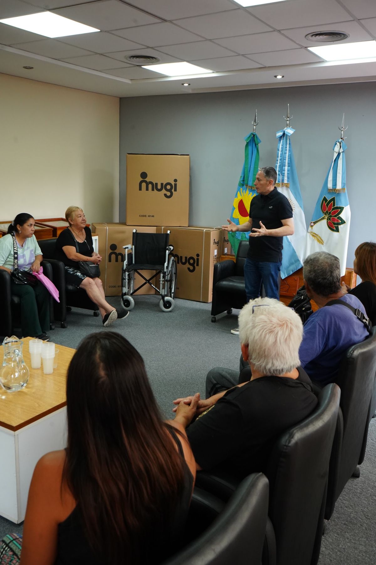 El intendente Fernando Gray encabezó el acto en la Municipalidad de Esteban Echeverría. 