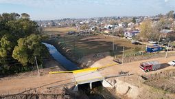 ezeiza: inauguraron puente que conecta los barrios el sapito y barrancas ii
