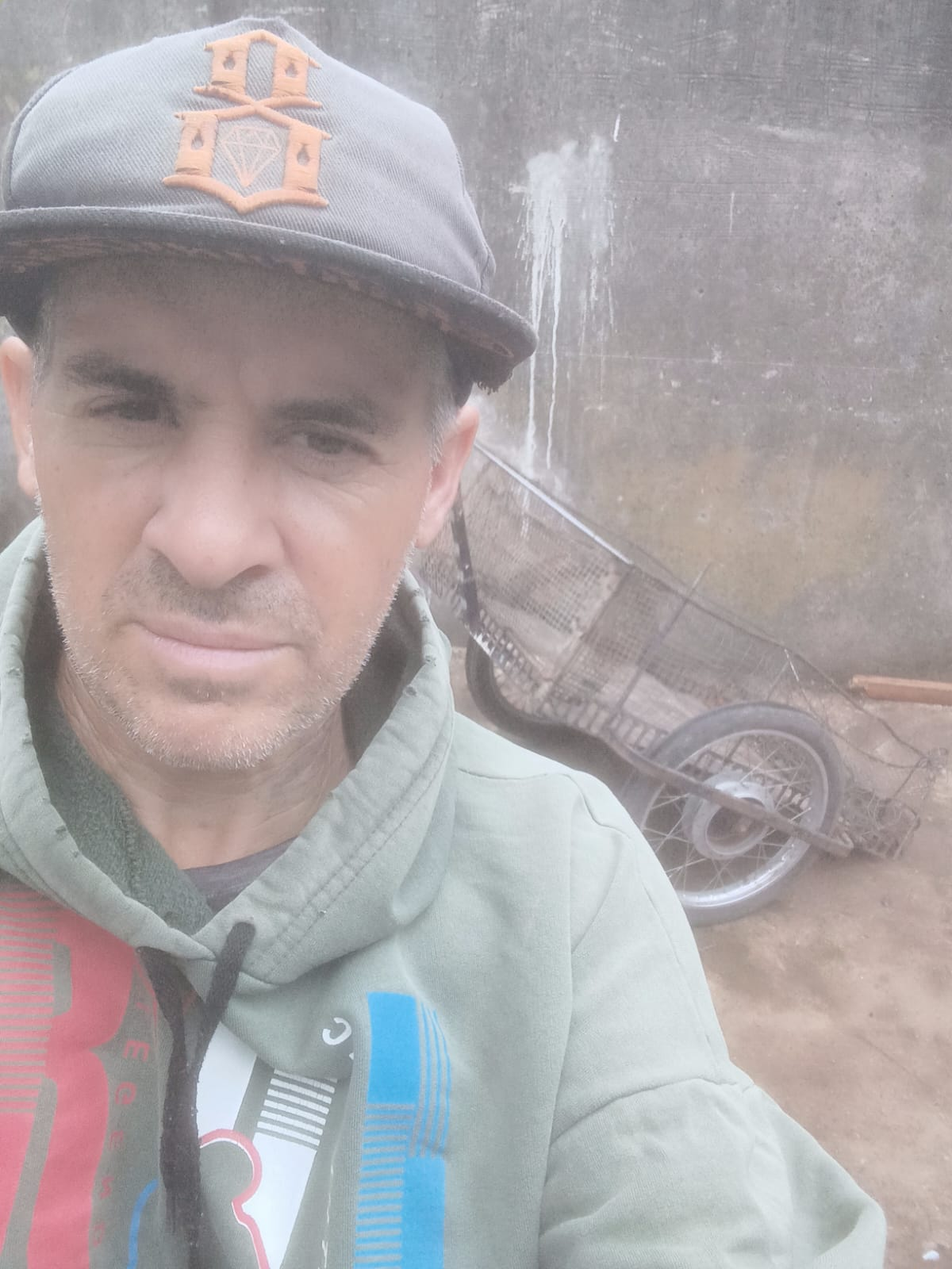 El vecino durante una jornada de trabajo.