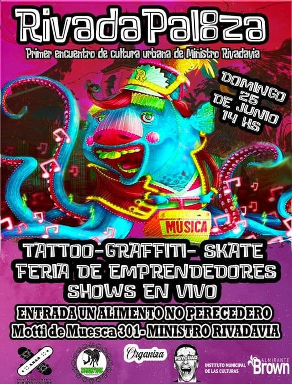 Primer encuentro de cultura urbana en Almirante Brown.