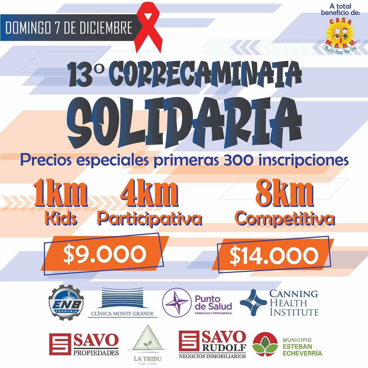 La Correcaminata Solidaria de Casa MANU en Monte Grande. 