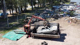 esteban echeverria: realizaron una compactacion de vehiculos en el marco del programa pro.de.co