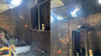 Incendio en Lomas: una vivienda quedó destruida y dos personas fueron hospitalizadas