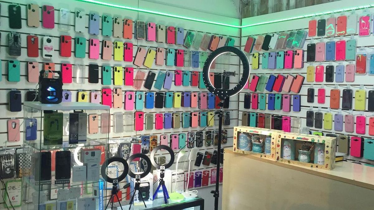 El local de venta de celulares 