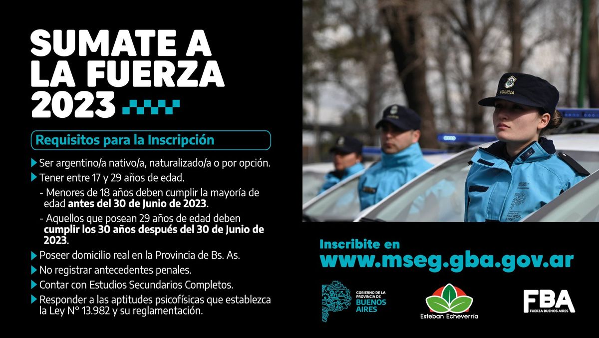 Abrieron la inscripción para ser conductor de móviles policiales en Esteban Echeverría.