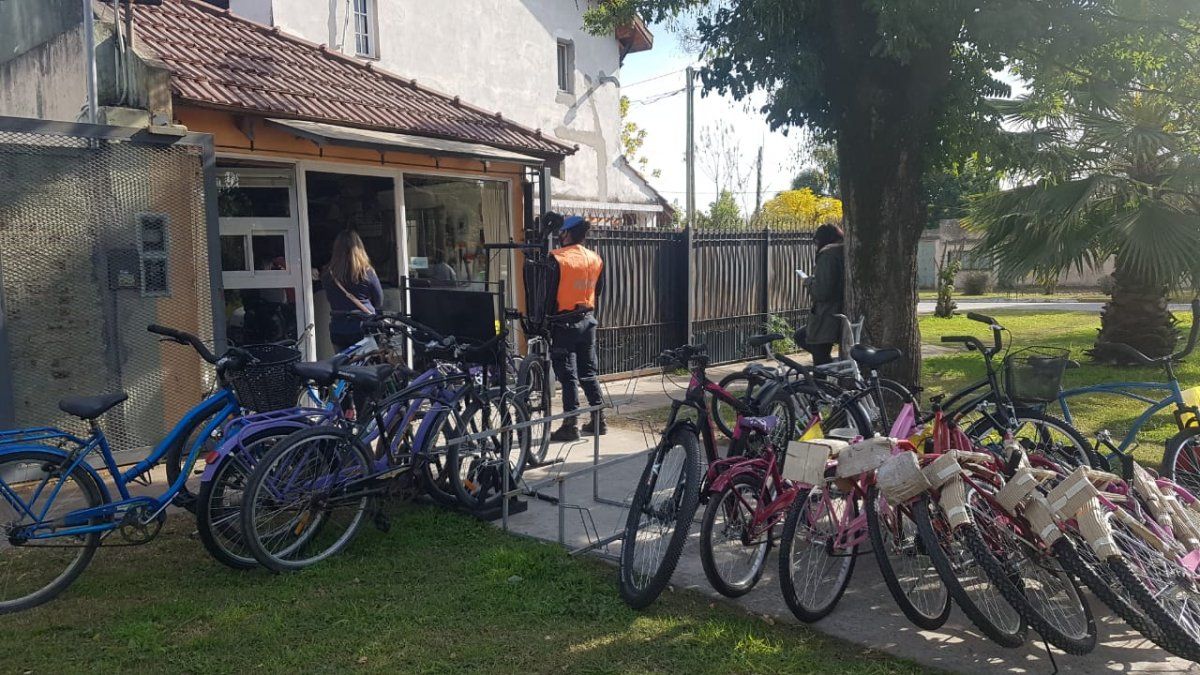 La bicicletería asaltada en San Vicente.
