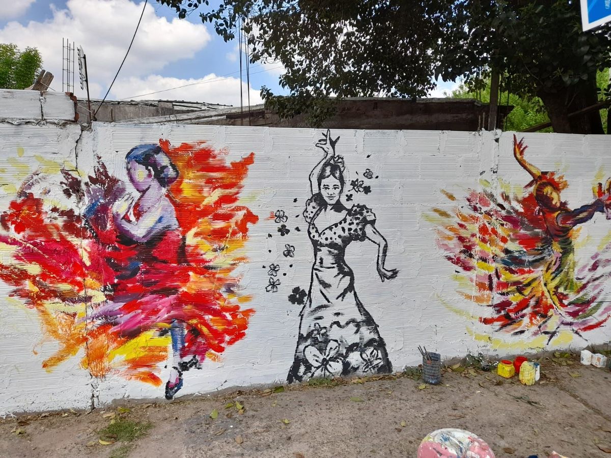 José Mármol: pintaron un mural en homenaje a una niña que fue asesinada