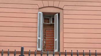 Una ventana apareció tapiada en Casa Rosada y se viralizó en redes: qué pasó