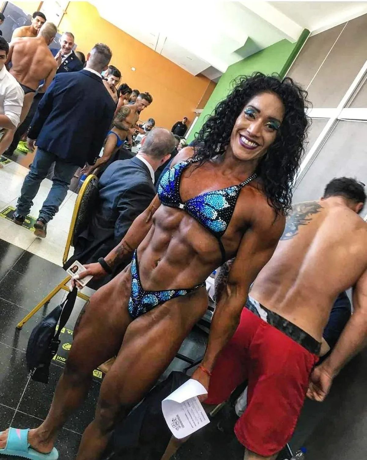 Johana Colla, fisicoculturista oriunda de Ingeniero Budge, partido de Lomas de Zamora.