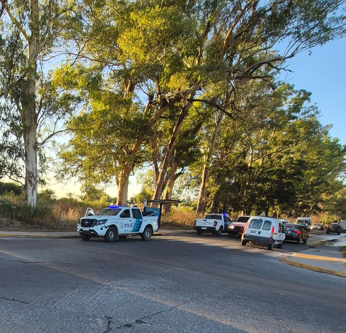 Policías realizaron un operativo en Almirante Brown.