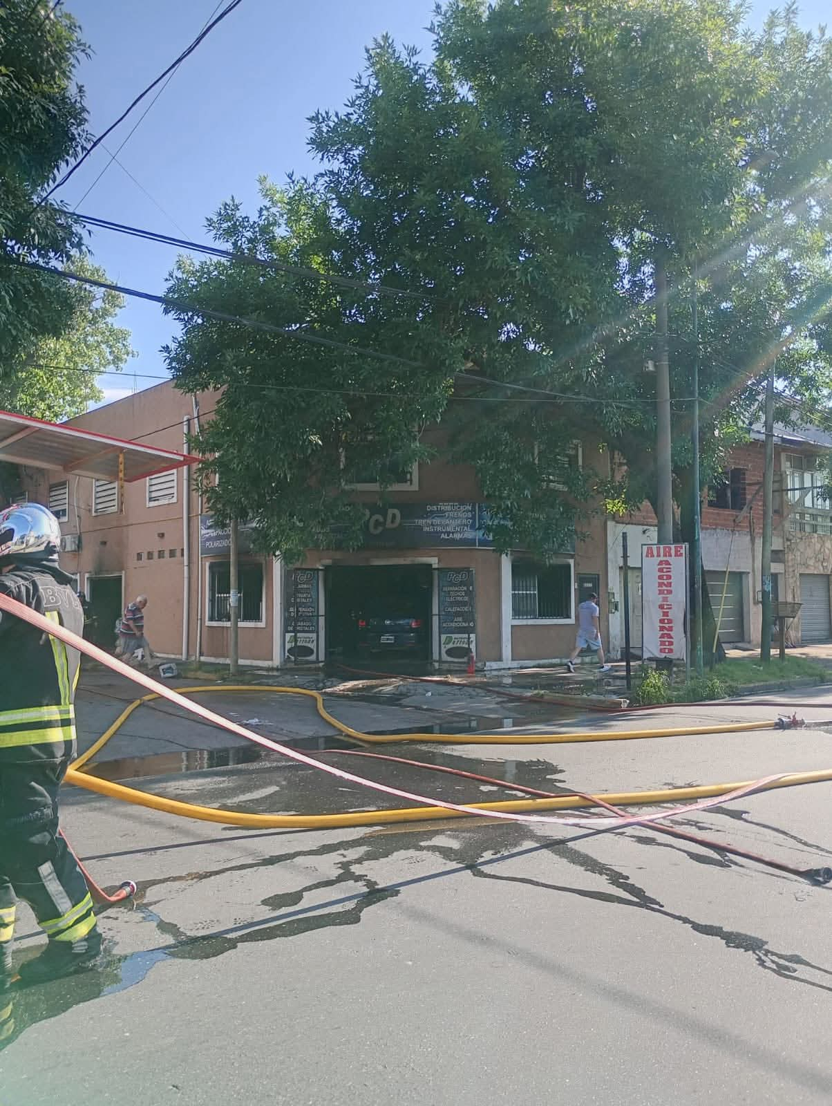 El taller mec&aacute;nico sufri&oacute; importantes da&ntilde;os materiales.
