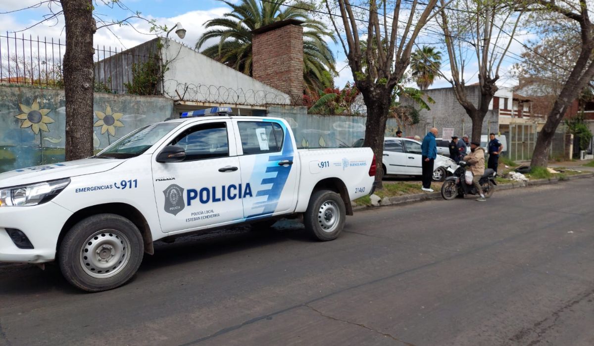 El choque tuvo lugar en la calle Rotta, entre Colón y Pellegrini. 