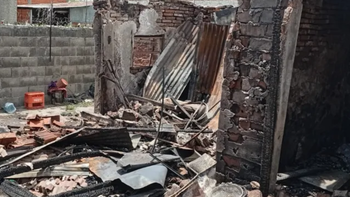Lomas de Zamora: incendio destruyó una casa minutos antes de Año Nuevo