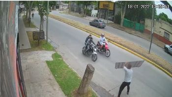 San Vicente: comerciante detuvo con una reja a delincuentes que habían robado una moto