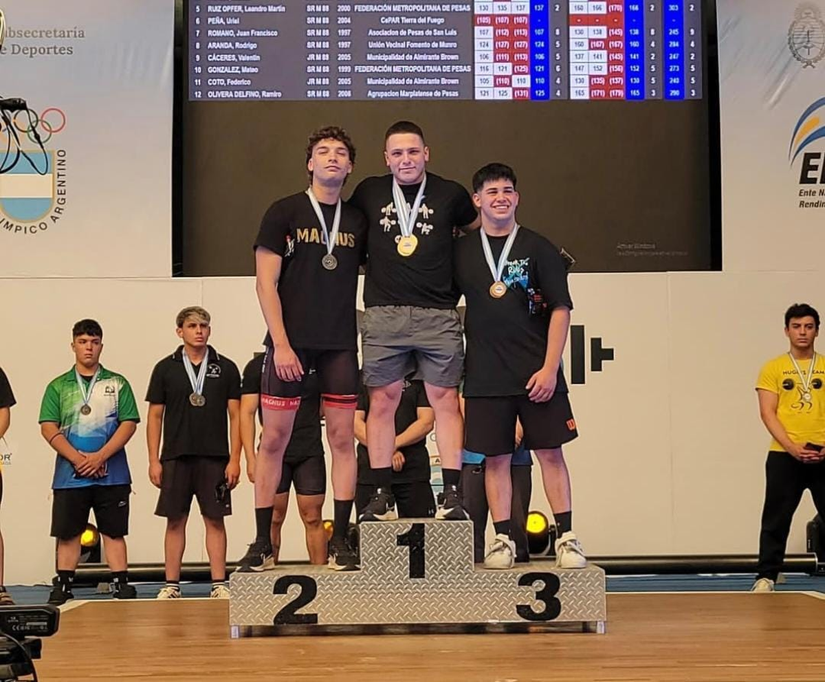 Los deportistas representaron a Almirante Brown.