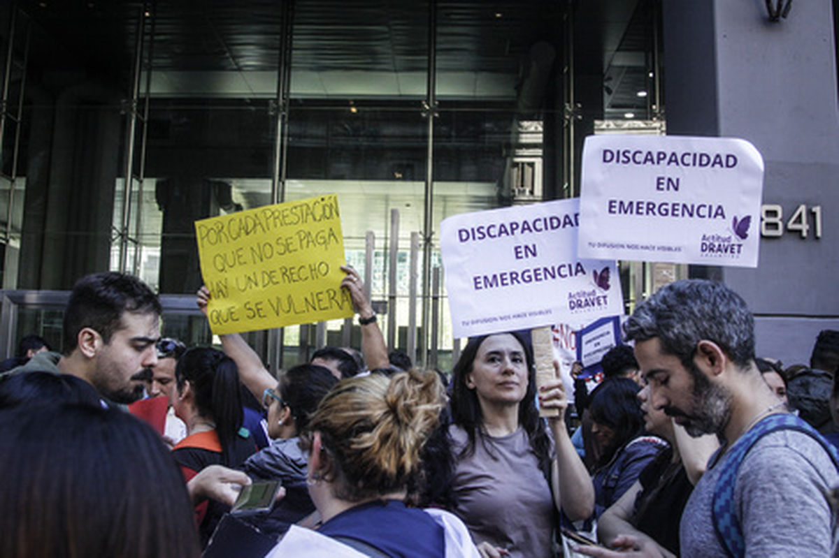 El paro de los prestadores de servicios de discapacidad fue una de las expresiones de la crisis.&nbsp;