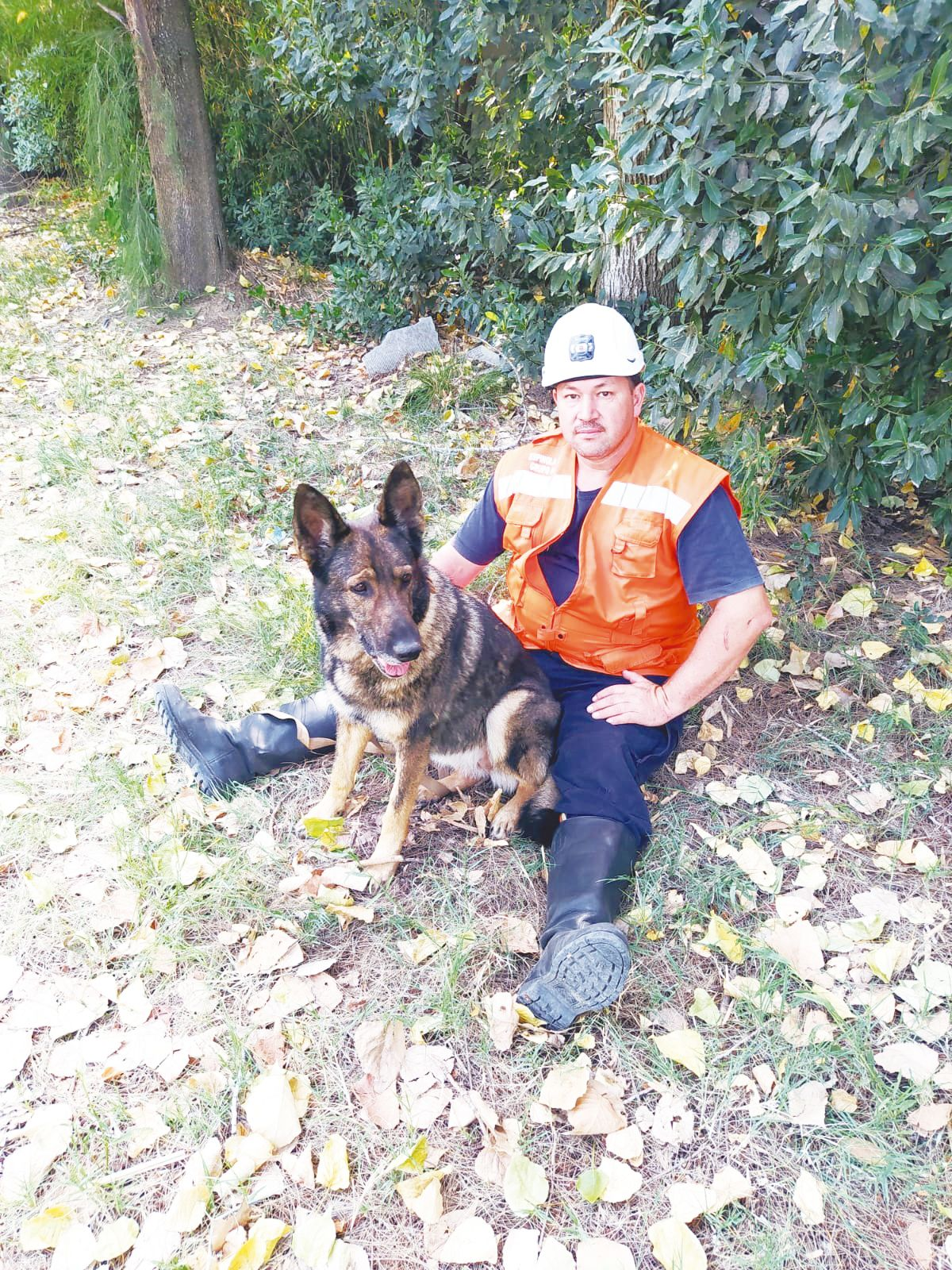 Kiara fue entrenada para hallar restos humanos. 