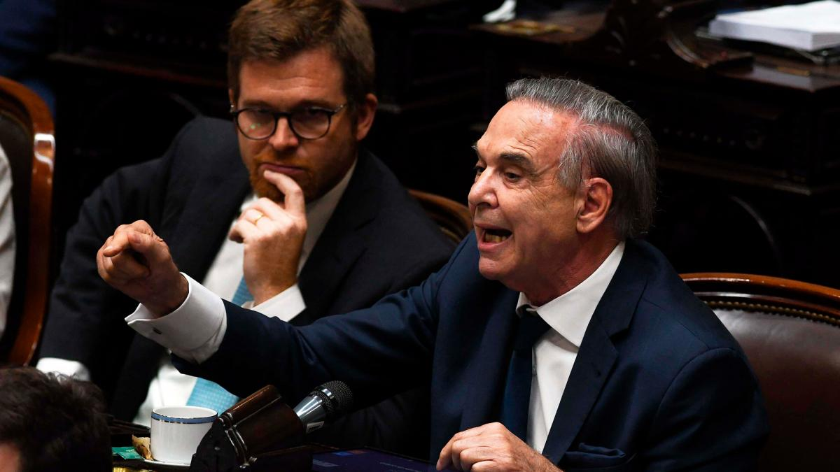 Los diputados debaten la Ley Ómnibus en el Congreso.