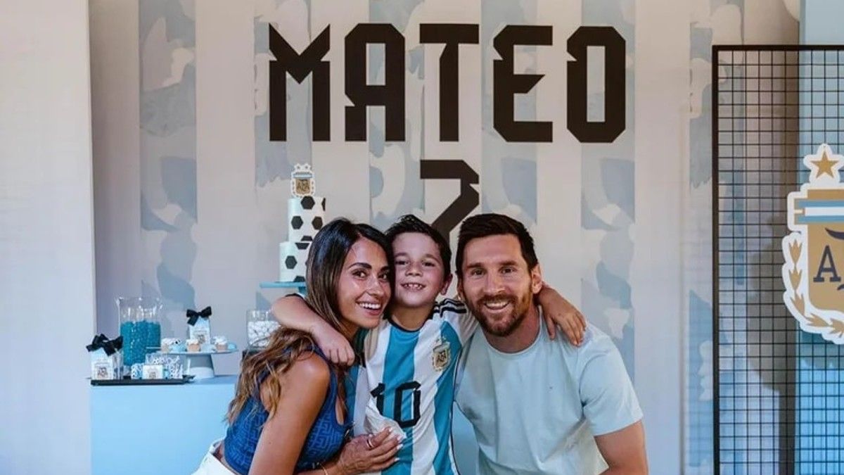 Mateo Messi festejó su cumpleaños con una temática que se hizo viral