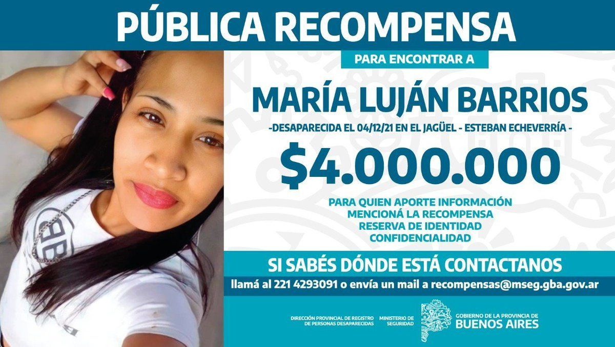 Madre de María Luján Barrios: Lo único que quiero es que se sepa qué pasó con mi hija