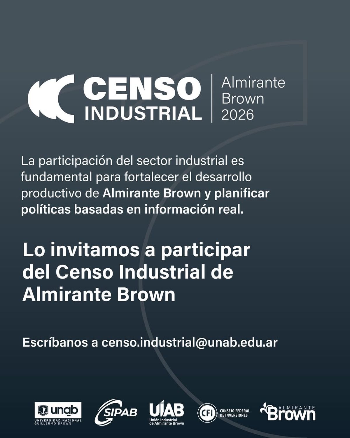 El Censo Industrial de Almirante Brown se realizará en 2026. El Censo Industrial de Almirante Brown se realizará en 2026.