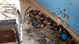 principio de incendio en una escuela de glew: vecinos ayudaron a que el fuego no se propague