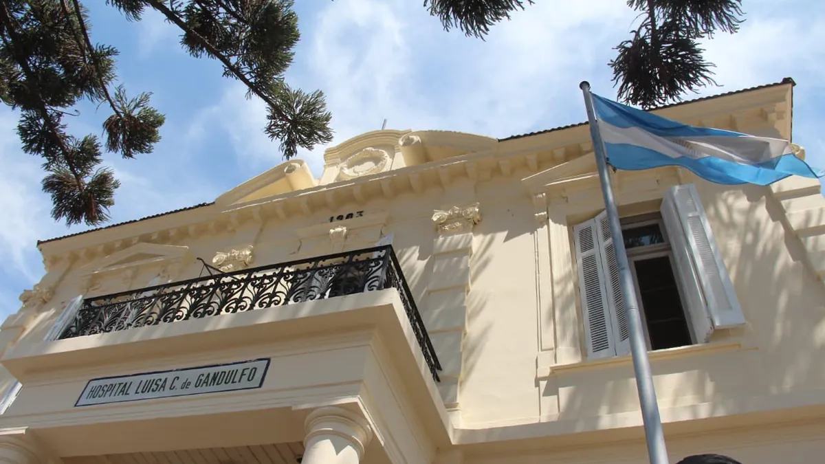 El Hospital Luisa C. de Gandulfo, en Lomas de Zamora. 