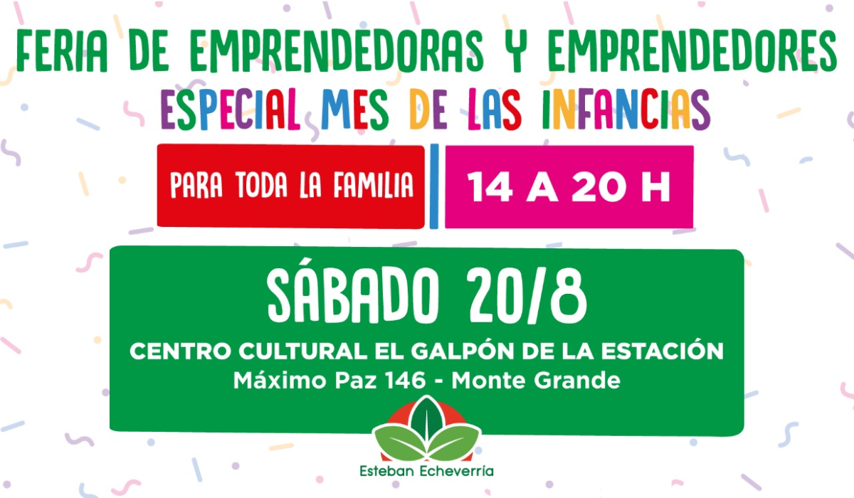 Feria de emprendedoras y emprendedores en El Galpón de la Estación