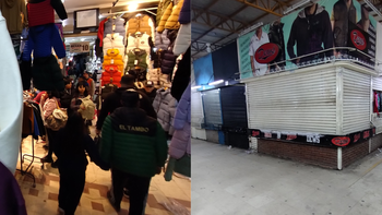 Recorrida de El Diario Sur por La Salada: funciona pero sin los puestos de marcas truchas