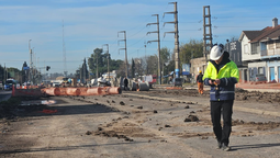 burzaco: avanzan las obras de repavimentacion sobre camino de cintura